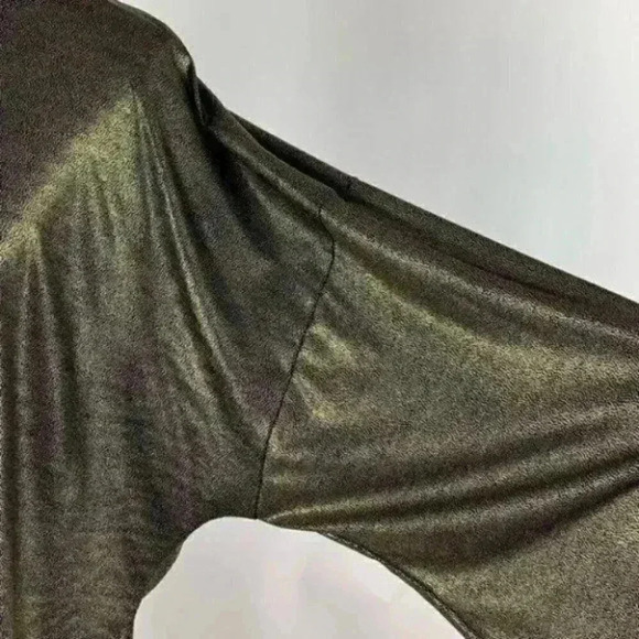 White Stag top sz XL gold metallic oversized party - Picture 2 of 9
